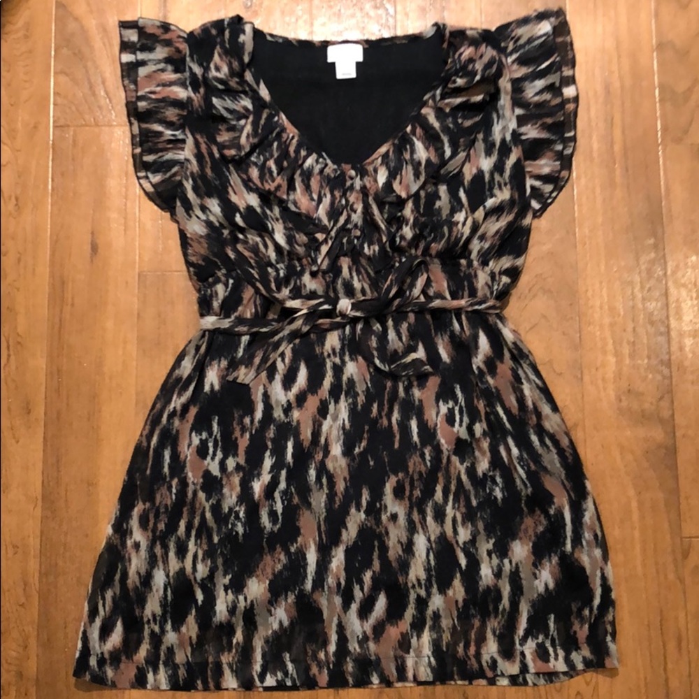 Motherhood maternity leopard blouse